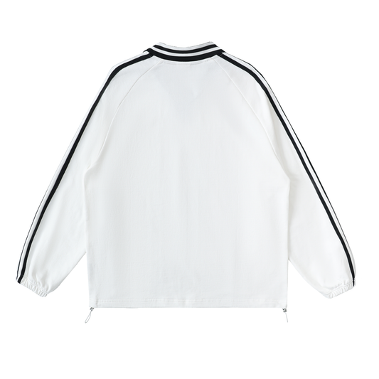 Technotism Classic Collar Sweatshirt (White)