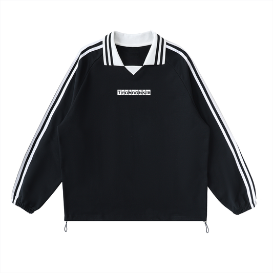 Technotism Classic Collar Sweatshirt (Black)