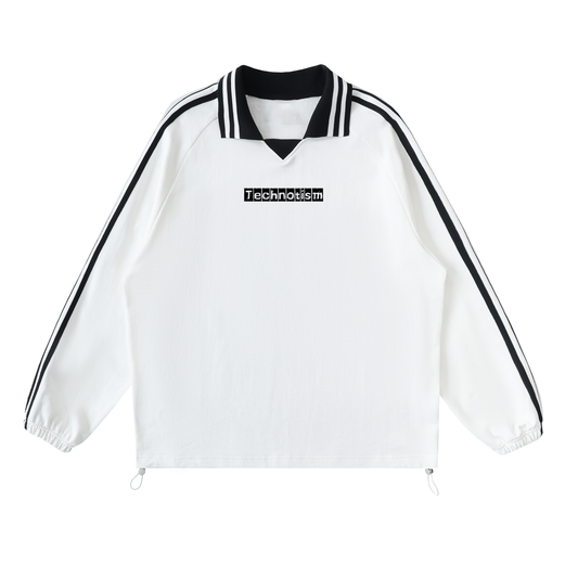 Technotism Classic Collar Sweatshirt (White)